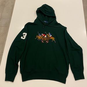 Polo Ralph Lauren Green Big Pony Hoodie